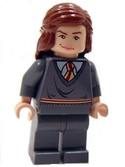 Hermione, Gryffindor Stripe Torso, Reddish Brown Female Hair Mid-Length