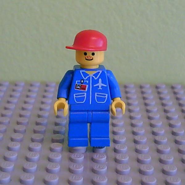 Airport - Blue, Blue Legs, Red Cap