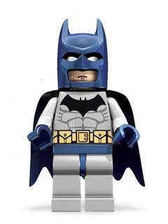 Batman, Light Bluish Gray Suit with Dark Blue Mask
