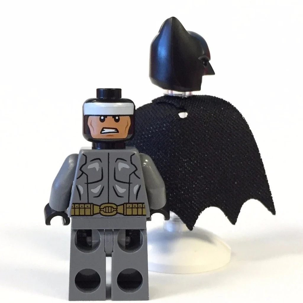 Batman - Dark Bluish Gray Suit, Gold Belt, Black Hands, Spongy Cape - Image 5