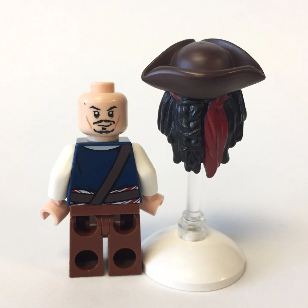 Captain Jack Sparrow with Tricorne and Blue Vest - Image 4