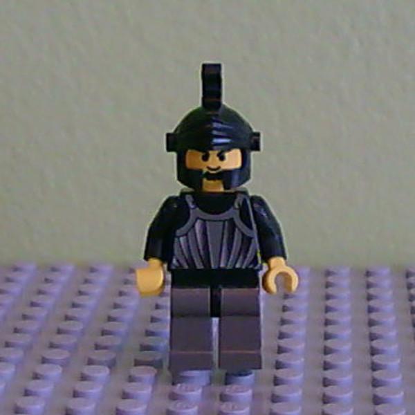 Fright Knights - Knight 1, Black Dragon Helmet, no Plume