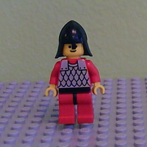 Scale Mail - Red with Red Arms, Red Legs with Black Hips, Black Neck-Protector
