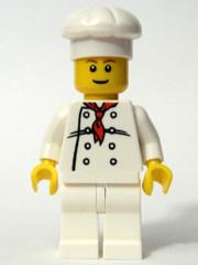 Chef - White Torso with 8 Buttons, White Legs