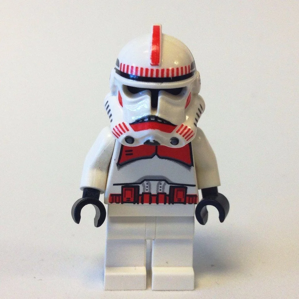 Clone Trooper Ep.3, Red Markings, White Hips 'Shock Trooper' (7671)
