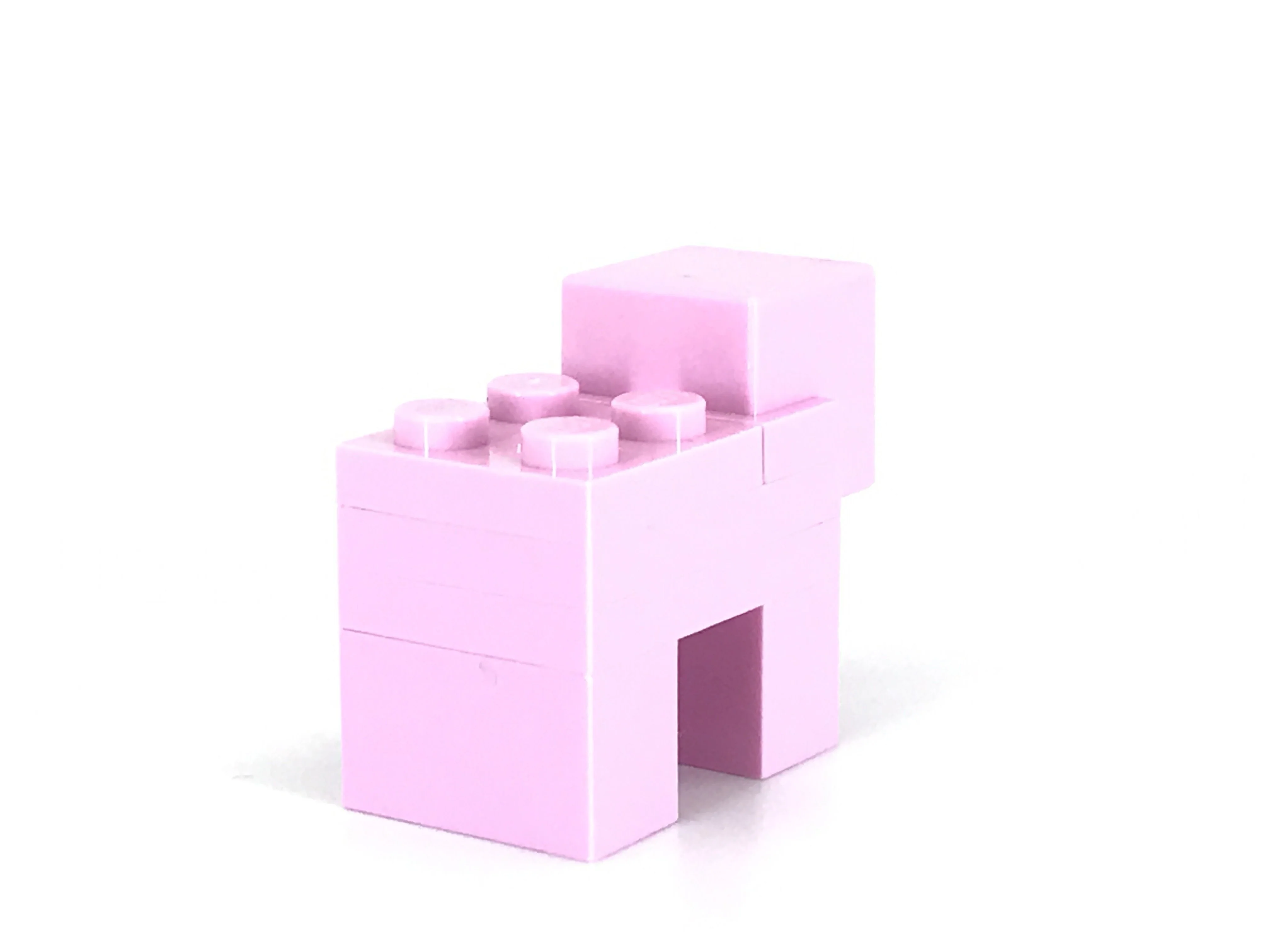 Minecraft Pig with 2 x 2 Plate - Image 2