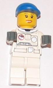 Spacesuit, White Legs, Blue Short Bill Cap, Eyelashes