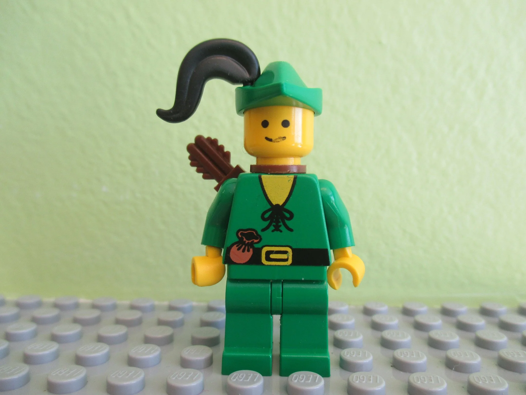 forestman - Poutch, green Hat, Black Feather, Quiver (set 1974)