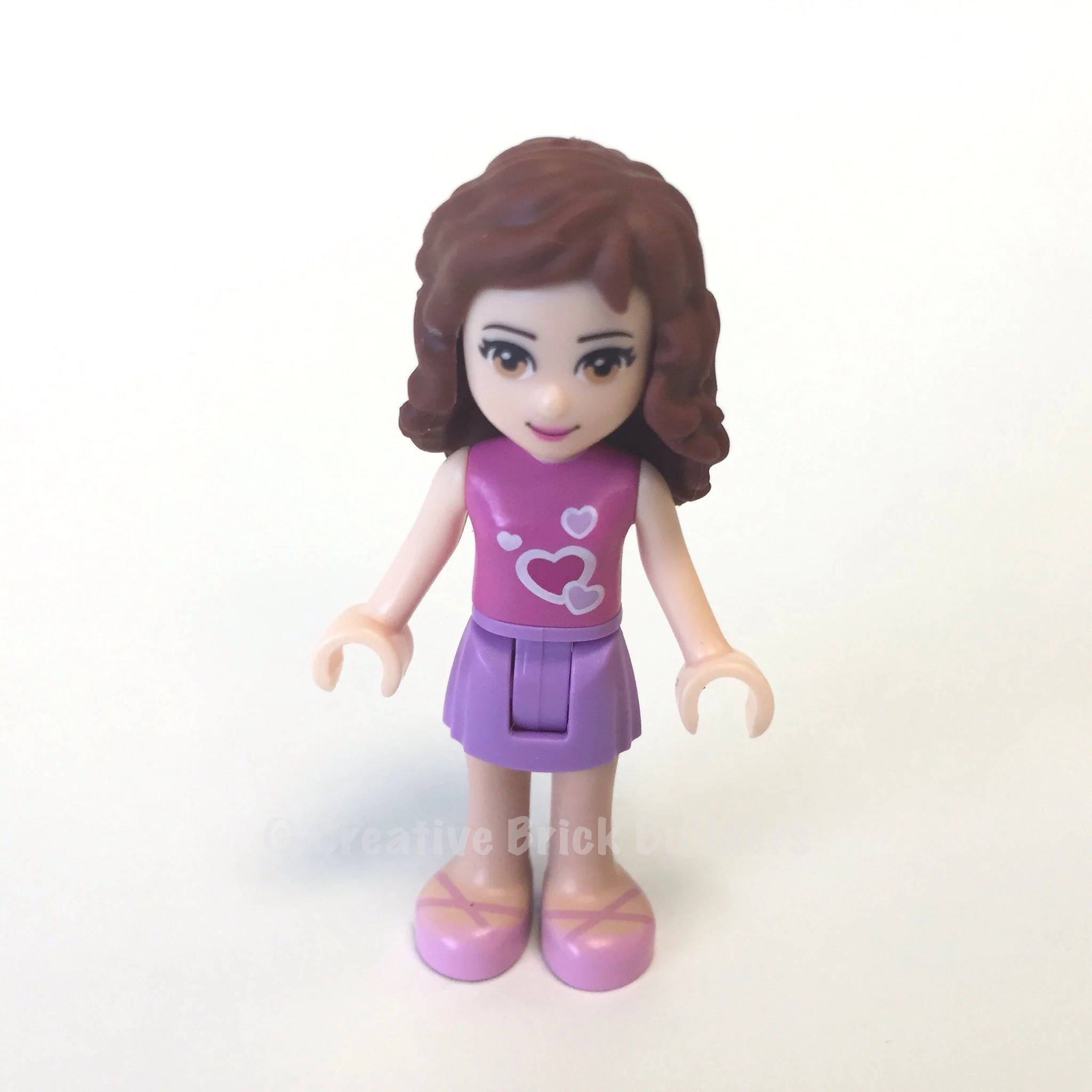 Olivia, Medium Lavender Skirt, Dark Pink Top