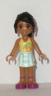 Nicole, Light Aqua Layered Skirt, Light Yellow Top
