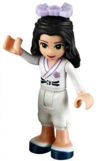 Emma, White Karate Uniform, Bow