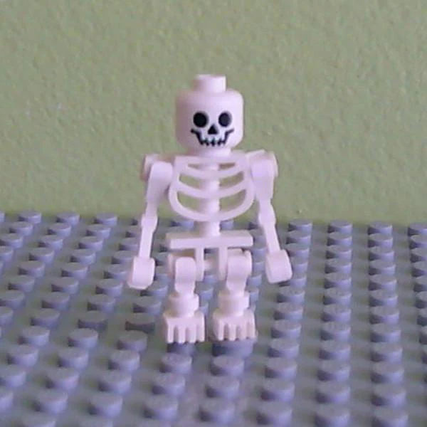 Skeleton, Fantasy Era Torso with Standard Skull, Mechanical Arms Bent