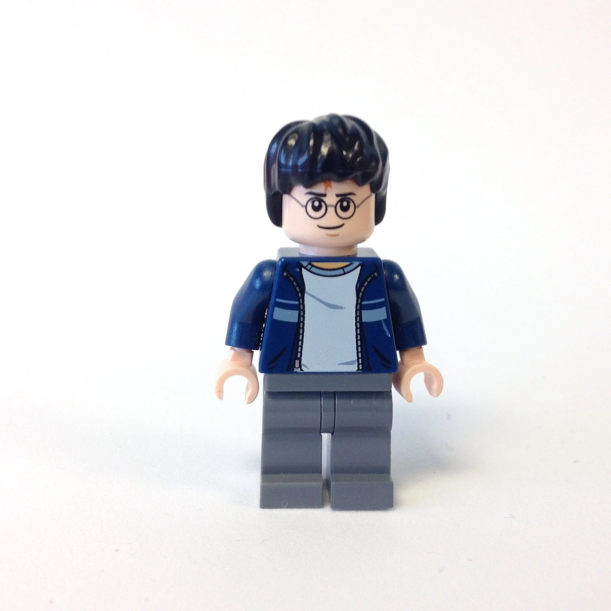 Harry Potter, Dark Blue Open Jacket with Stripe, Dark Bluish Gray Legs