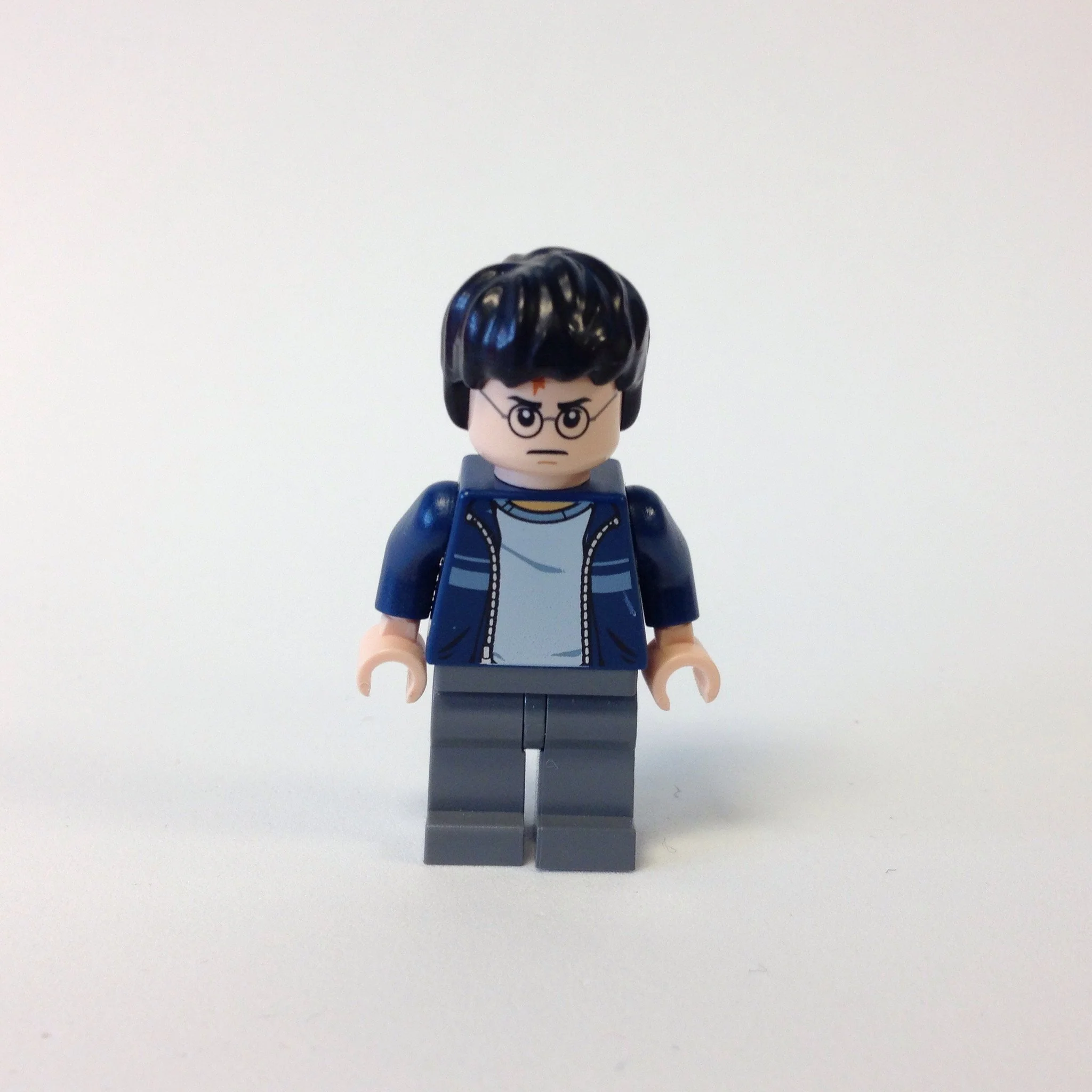 Harry Potter, Dark Blue Open Jacket with Stripe, Dark Bluish Gray Legs - Image 2