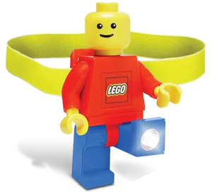Head Lamp, Minifig LED Headlamp Torch - Red Torso
