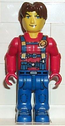 Jack Stone - Red Jacket, Blue Overalls and Blue Legs
