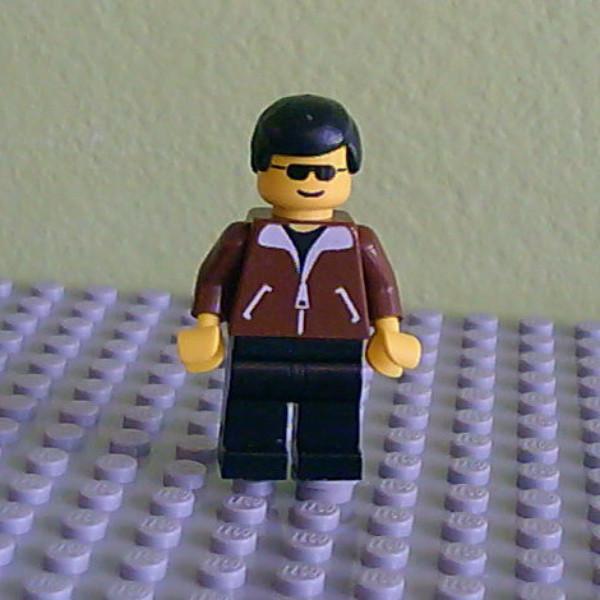 Jacket Brown - Black Legs, Black Male Hair