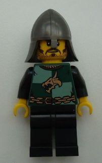 Kingdoms - Dragon Knight Quarters, Helmet with Neck Protector, Moustache and Stubble