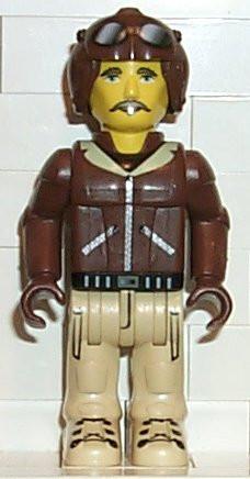 Aviator, Tan Pants and Brown Jacket