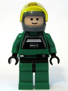 Rebel Pilot A-wing (Light Flesh, Trans-Yellow Visor) - Set 7754