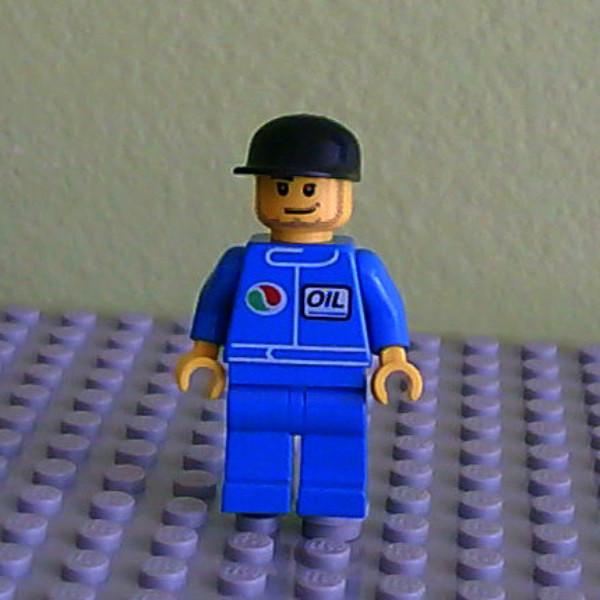 Octan - Blue Oil, Blue Legs, Black Cap, Smirk and Stubble Beard