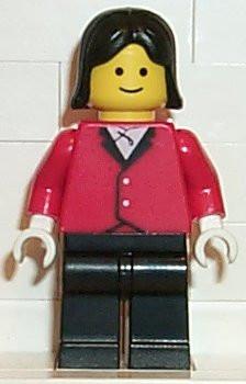 Red Riding Jacket - Black Legs, Black Female Hair