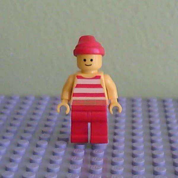 Pirate Red / White Stripes Shirt, Red Legs, Red Bandana