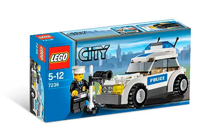 Police Car - Blue Sticker Version