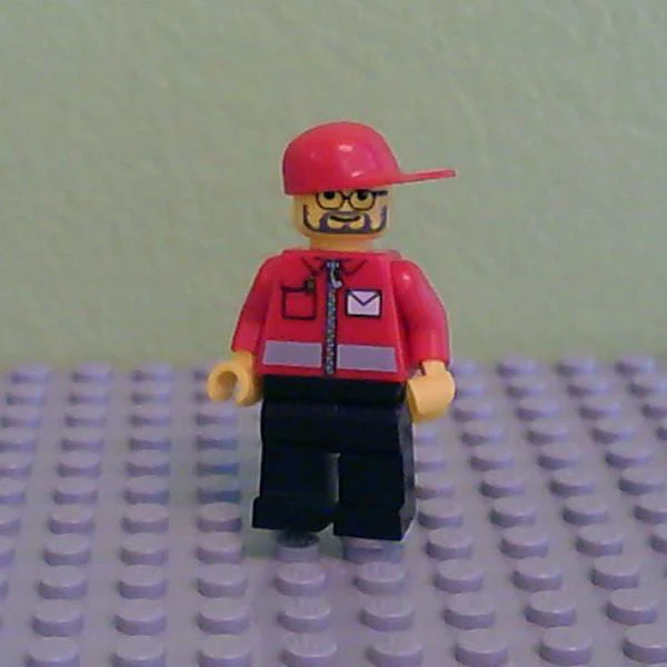 Post Office White Envelope and Stripe - Beard and Glasses (7731)