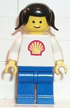 Shell - Classic - Blue Legs, Black Pigtails Hair
