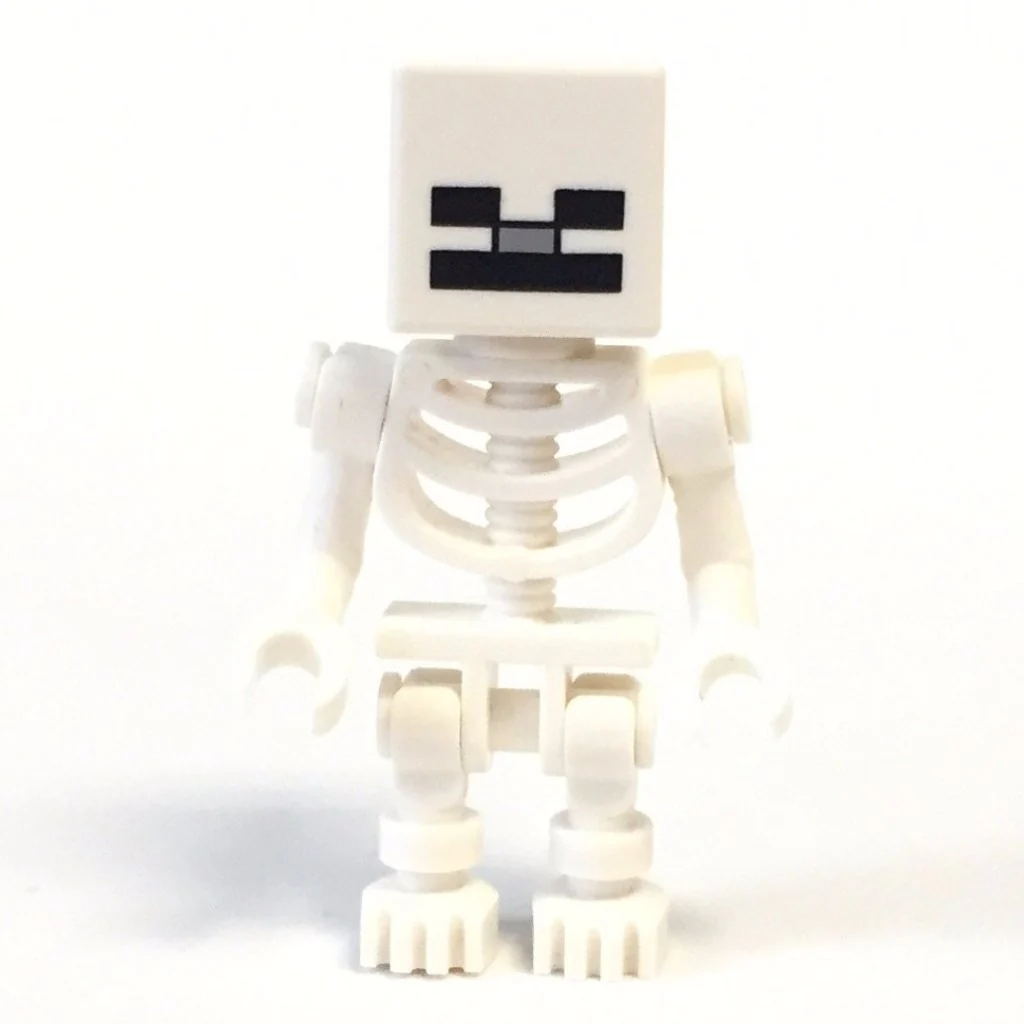 Skeleton With Cube Skull