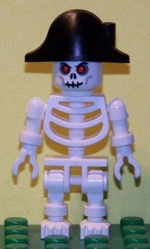 Skeleton with Fantasy Era Skull, Bicorne Hat