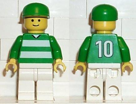 Soccer Fan Green & White Team, Green Cap