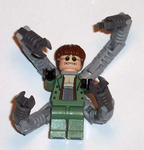 Dr. Octopus / Doc Ock, Sand Green Jacket, Sand Green Legs, Thin Toothy Smile - With Arms