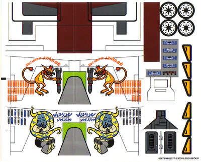 Sticker for Set 7676 - (63675/4529377)