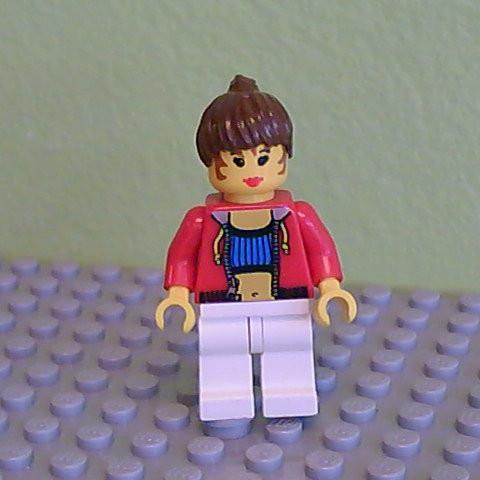 Female with Crop Top and Navel Pattern (Blank Back)