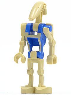 Battle Droid Pilot with Blue Torso with Tan Insignia and Straight Arm