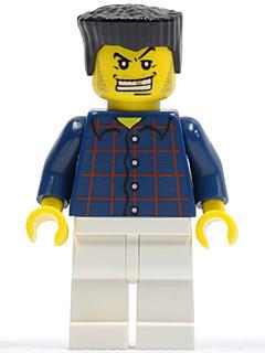 Plaid Button Shirt, White Legs